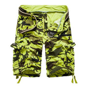 West Louis™ Camouflage Cotton Cargo Shorts Green / 34 - West Louis