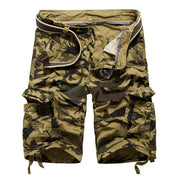 West Louis™ Camouflage Cotton Cargo Shorts Khaki / 34 - West Louis