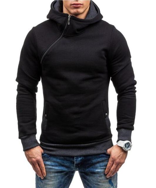 West Louis™ Designer Irregular Hoodie Black dark gray / M - West Louis