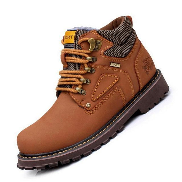 West Louis™ Plush Inside Winter Men Boots Shoes Light Brown / 6 - West Louis