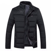 West Louis™ Winter Stand Collar Warm Jacket Black / M - West Louis