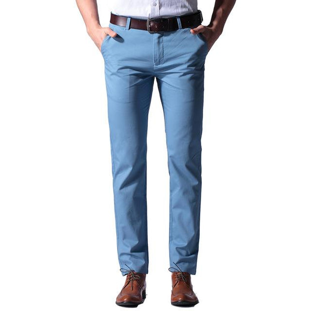 West Louis™ Casual Fashion Classic Trousers Sky Blue / 38 - West Louis