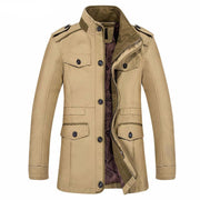 West Louis™ Men Jaqueta Coat Fashion Khaki / M - West Louis
