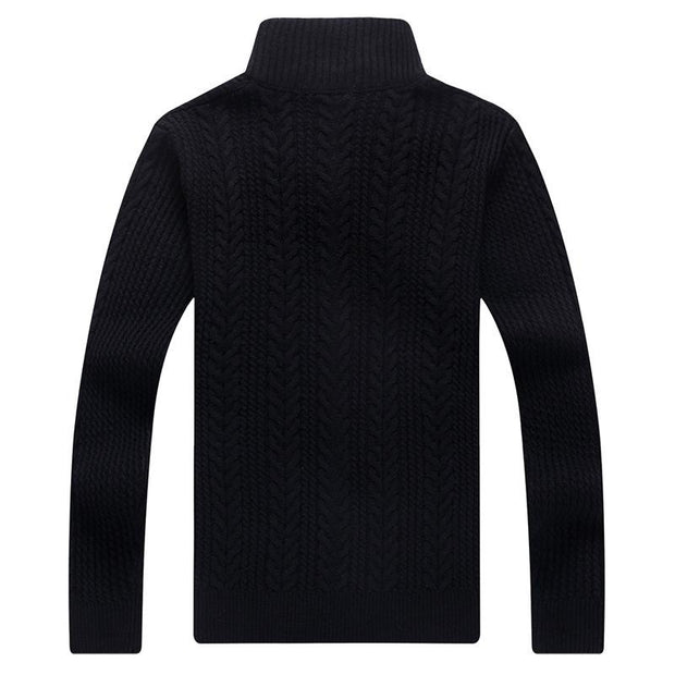 West Louis™ Autumn Whiter Knitwear Zipper Sweater  - West Louis