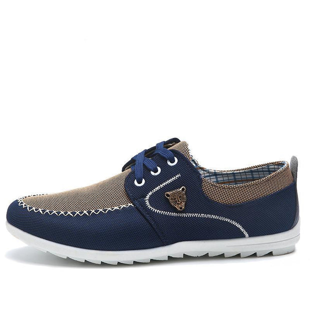 West Louis™ Comfortatble Canvas Men Driving Shoes  - West Louis