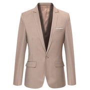 West Louis™ Casual Solid Color Masculine Blazer Pink / XS - West Louis