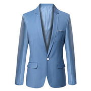 West Louis™ Casual Solid Color Masculine Blazer Sky Blue / XS - West Louis