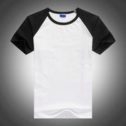 West Louis™ Summer Round Collar Cotton T-shirt Black / XS - West Louis