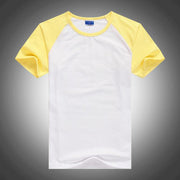 West Louis™ Summer Round Collar Cotton T-shirt Yellow / XS - West Louis