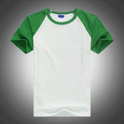 West Louis™ Summer Round Collar Cotton T-shirt Green / XS - West Louis
