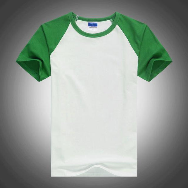 West Louis™ Summer Round Collar Cotton T-shirt Green / XS - West Louis