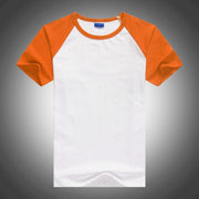 West Louis™ Summer Round Collar Cotton T-shirt Orange / XS - West Louis