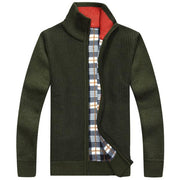 West Louis™ Cardigan Sweater Army green / M - West Louis