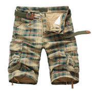 West Louis™ Fashion Plaid Shorts Khaki / 30 - West Louis