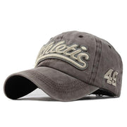 West Louis™ Denim Baseball Snapback Hats Khaki - West Louis