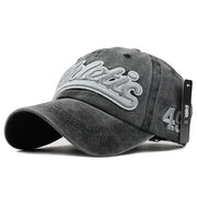 West Louis™ Denim Baseball Snapback Hats Black - West Louis