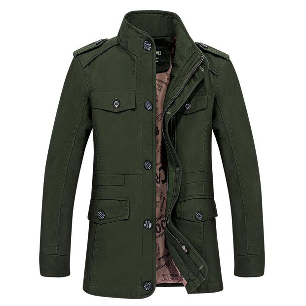 West Louis™ Men Jaqueta Coat Fashion Army Green / M - West Louis