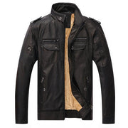 West Louis™ Winter Fashion PU Leather Jacket Black / XL - West Louis