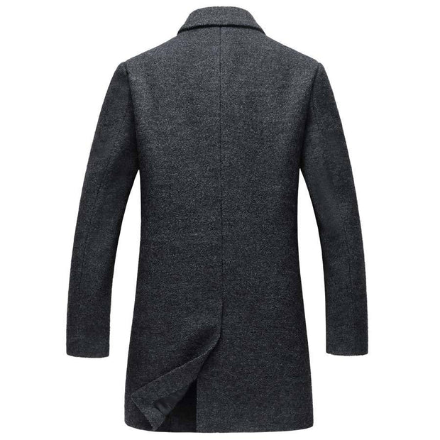 West Louis™ Wool Blends  Men's Overcoat  - West Louis