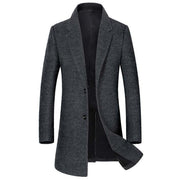 West Louis™ Wool Blends Men Overcoat