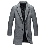 West Louis™ Wool Blends  Men's Overcoat Gray / L - West Louis