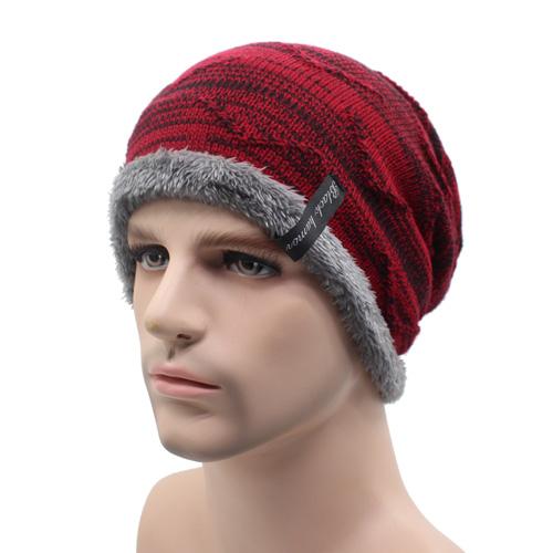 West Louis™ Knitted Beanie wine red - West Louis