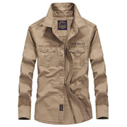 West Louis™ Military Off Road Cotton Shirt Khaki / XS - West Louis