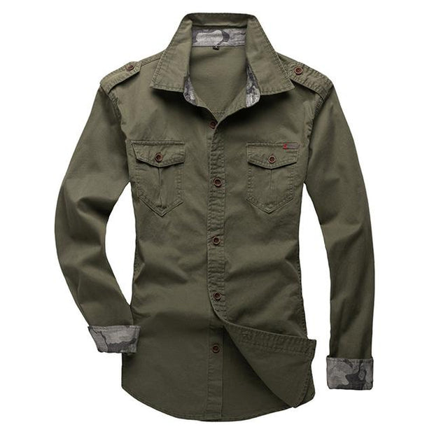West Louis™ Modern Military Long Sleeve Shirt