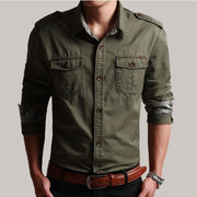 West Louis™ Modern Military Long Sleeve Shirt