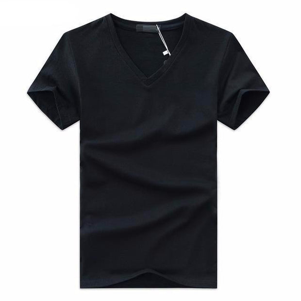 West Louis™ Men V-Neck T-Shirt Black / S - West Louis