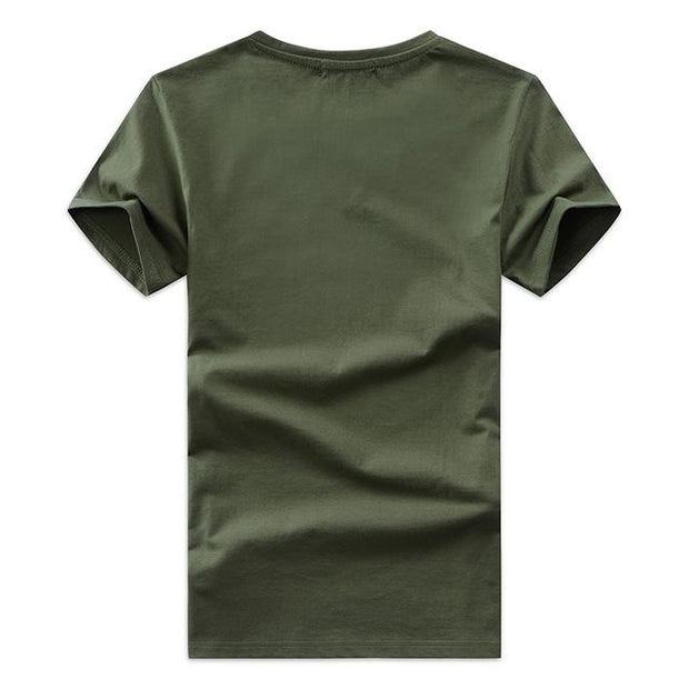 West Louis™ Men V-Neck T-Shirt Army Green / S - West Louis