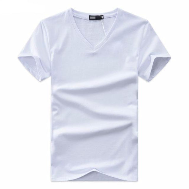 West Louis™ Men V-Neck T-Shirt White / S - West Louis