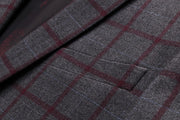 West Louis™ Formal Plaid Wool Blazer