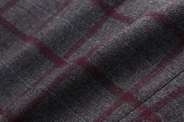 West Louis™ Formal Plaid Wool Blazer