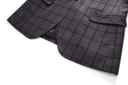 West Louis™ Formal Plaid Wool Blazer