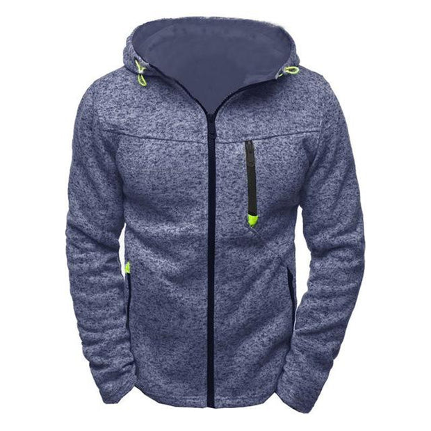 West Louis™ Designer Made Zipper Hoodie Blue / L - West Louis