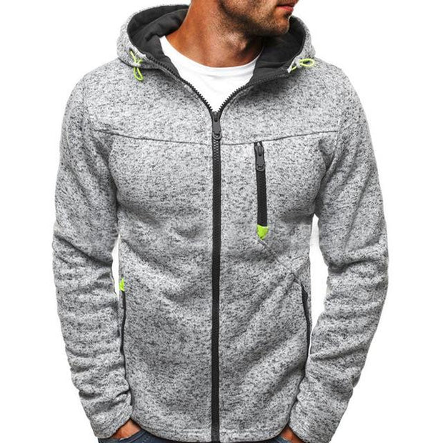 West Louis™ Designer Made Zipper Hoodie Gray / L - West Louis