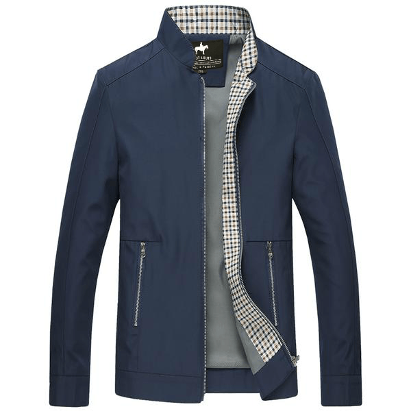 West Louis Business-Man Spring Jacket Navy Blue / 3XL | male West Louis Business-Man Spring Jacket Navy Blue / 3XL | male