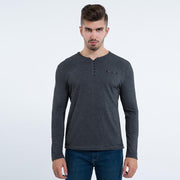 West Louis™ Stylish Slim Fit Long Sleeve T-Shirt Gray / M - West Louis