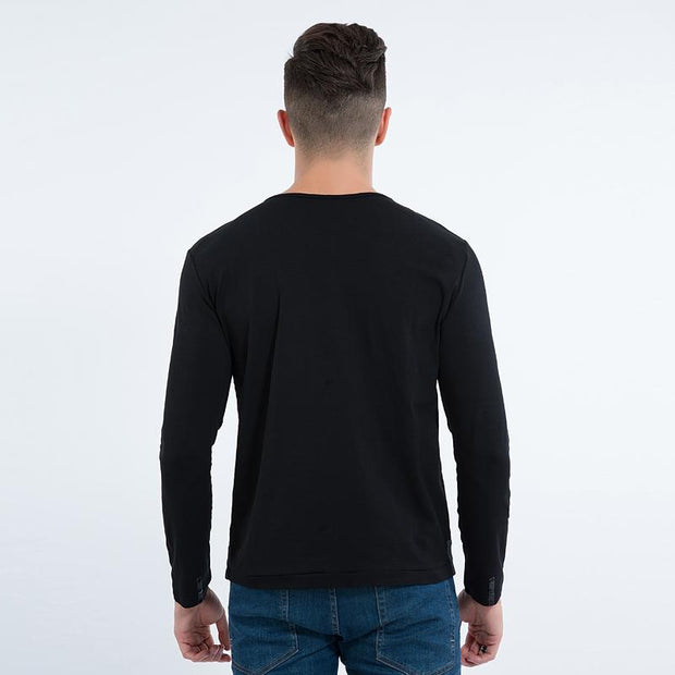 West Louis™ Stylish Slim Fit Long Sleeve T-Shirt  - West Louis