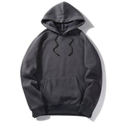 West Louis™ Casual Solid Hoodie Dark Grey / S - West Louis