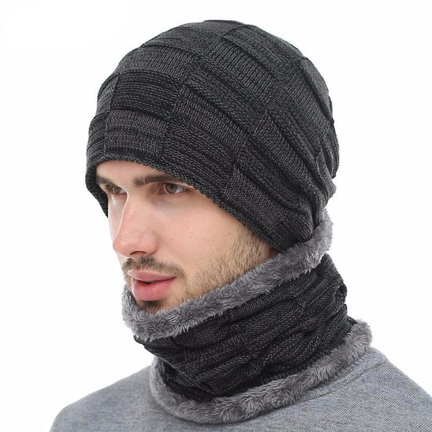 West Louis™ Gorros Knitted Hat + Neck Warmer  - West Louis