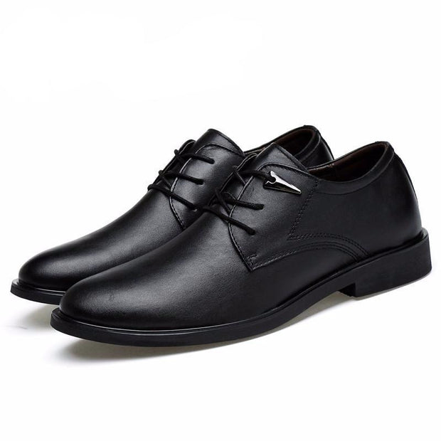 West Louis™ High Quality Genuine Leather Dress Shoes  - West Louis