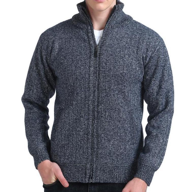 West Louis™ Zipper Turtleneck Cardigan  - West Louis