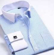 West Louis™ French Cufflinks Shirts Light Blue / S - West Louis