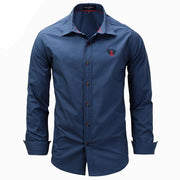 West Louis™ Solid Color Slim Fit Business Dress Shirt