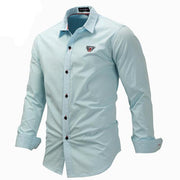 West Louis™ Solid Color Slim Fit Business Dress Shirt