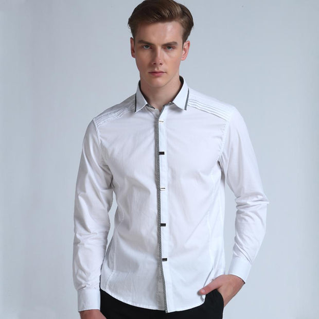 West Louis™ Top Quality Slim Fit Cotton Shirts  - West Louis