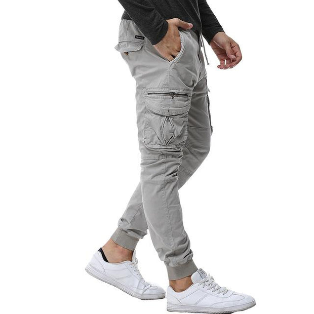 West Louis™ Tactical Cargo Ribbon Pants Light Gray / 29 - West Louis