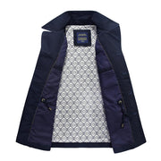 West Louis™ Long Section Fashion Trench Coat  - West Louis